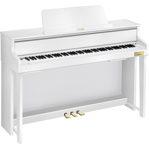 Casio Celviano Grand Hybrid GP-310 Console-Style Digital Piano with Bench (Satin White)