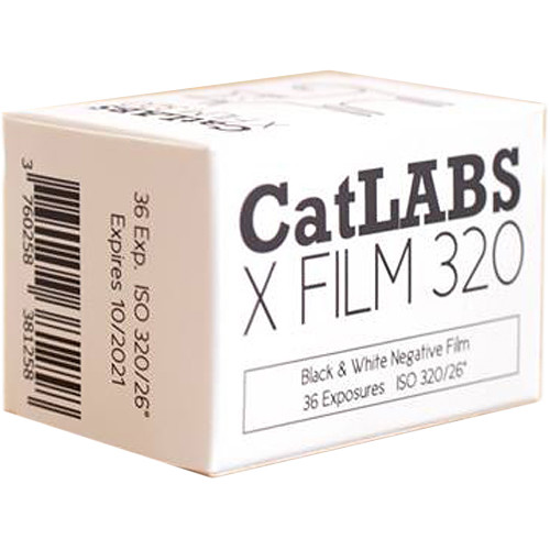 CatLABS X Film 320 Black and White Negative Film (35mm Roll Film, 36 Exposures)