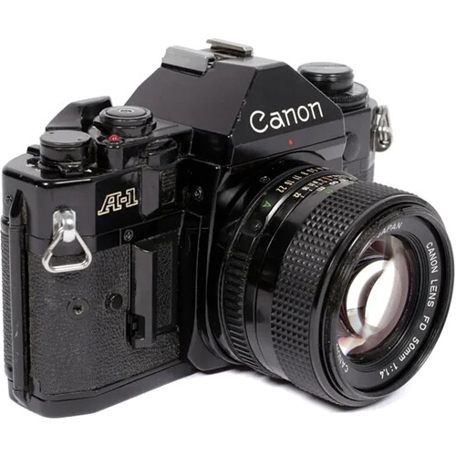 CatLABS Canon A-1 Camera with 50mm f/1.4 FD Lens CLA1B14 B&H