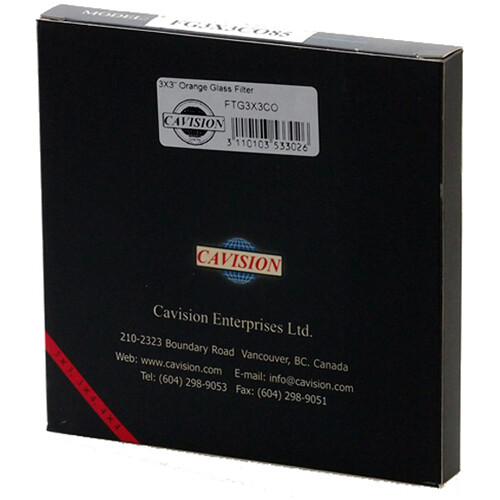 Cavision Solid Orange Filter (3 x 3")