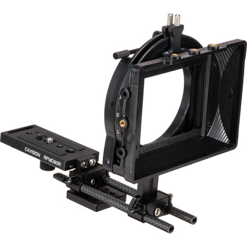 Cavision 3x3 Matte Box Kit with Metal Trays, 8mm Mini-Rod System & Donut