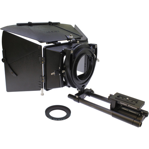 Cavision 4 x 5.65" Matte Box Kit with Accessories & Dual-Rod QR System for Select Sony/JVC Cameras