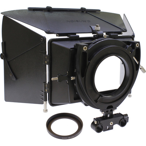 Cavision 4 x 5.65" Matte Box Kit with Accessories & Dual-Rod Bracket with T-Part for Select Panasonic Cameras