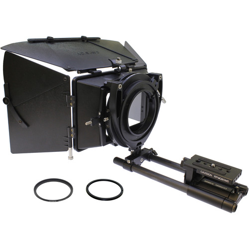 Cavision 4 x 5.65" Matte Box Kit with Dual-Rod QR System for PXW-190/Z280 Sony Cameras