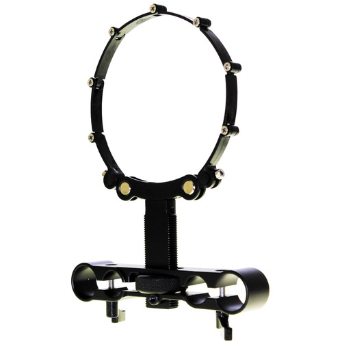 Cavision Lens Support with Trimmer Knob & Adjustable ABS Belt for 15/19mm Rods