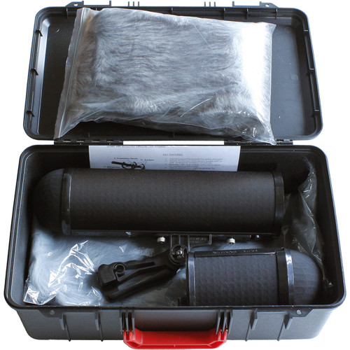 Cavision Microphone Suspension System Kit with 21.6" Windshield, 21.6" and 15.7" Windcovers & ABS Case