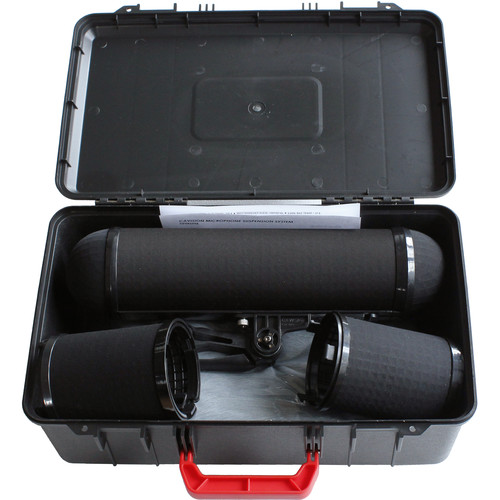Cavision Microphone Suspension System Kit with 27.5" Windshield, 27.5" Windcover & ABS Case