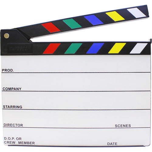 Cavision Souvenir Production Slate with Color Clapper Sticks