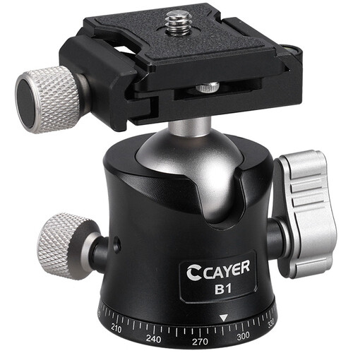 Cayer B1 Ball Head with Arca-Type Quick Release Plate