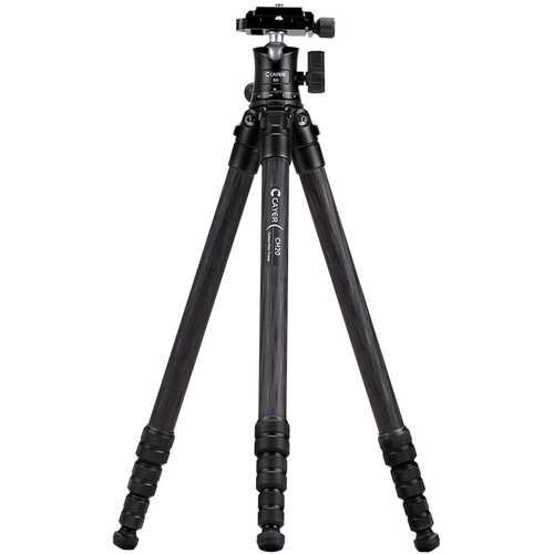Cayer CH20B0 Carbon Fiber Tripod with Ball Head (Black)