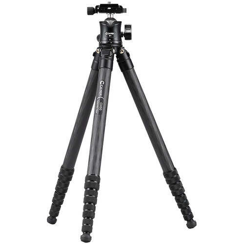 Cayer CH30B1 Carbon Fiber Tripod (Black)
