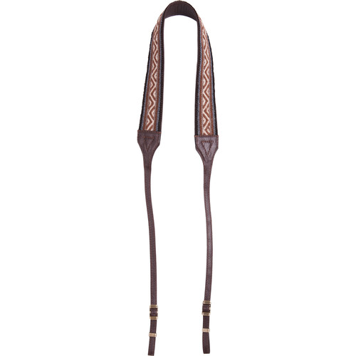 Cecilia Gallery Alpaca Wool Camera Strap (Q'Enqo/Brown Leather)