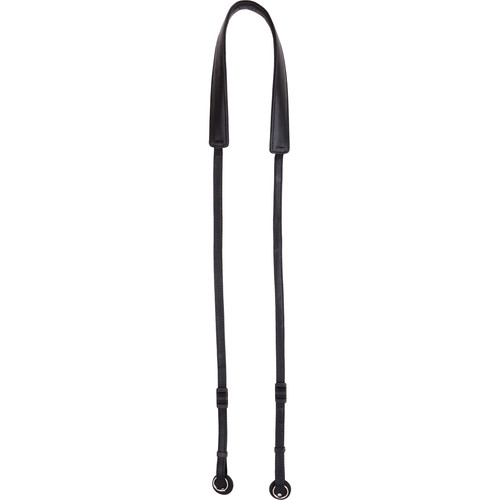 Cecilia Gallery Adjustable Leather Camera Strap (Black)