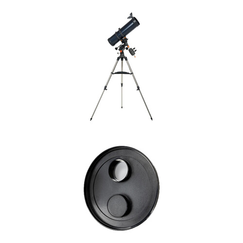 Celestron AstroMaster 130EQ-MD Reflector Telescope and EclipSmart Solar Filter Kit