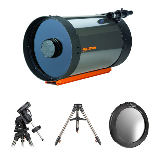 Celestron C8-A-XLT CGE Schmidt-Cassegrain Telescope with Mount, Tripod & Solar Filter Kit