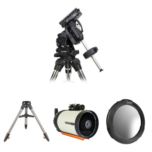 Celestron EdgeHD CGE 8" Aplanatic Schmidt-Cassegrain Telescope and Solar Filter Kit