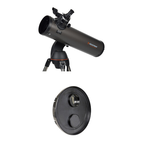 Celestron NexStar 130SLT 130mm f/5 Reflector Telescope and EclipSmart Solar Filter Kit