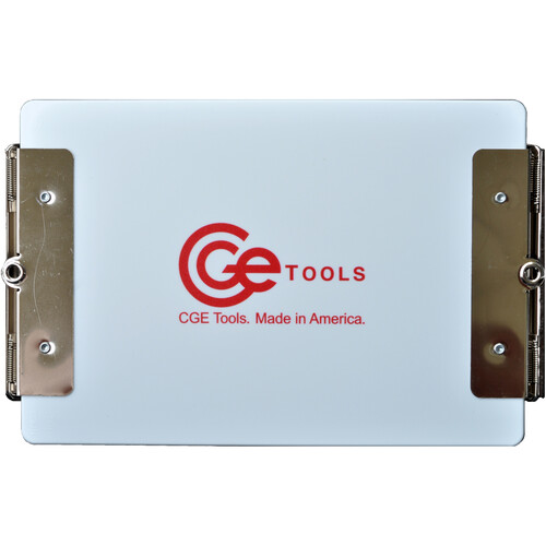 CGE Tools Double Clip 9 x 6" Clipboard (White)