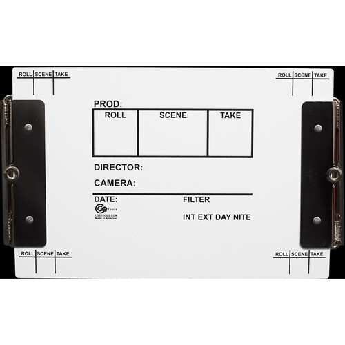 CGE Tools 6 x 9" Insert Slate Double-Clip Clipboard
