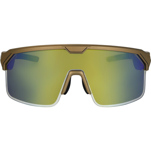 Chamelo Music Shield Glasses (Gold, Gold Frame)