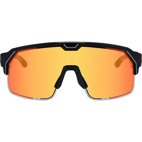 Chamelo Music Shield Glasses (Black Frame | Fire Lenses)