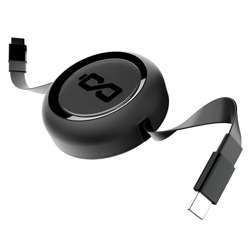 ChargeWorx USB-C Retractable Cable (3')