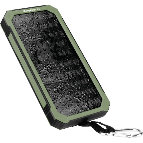 ChargeWorx Solar Weatherproof Power Bank CHA-CX6570GN B&H Photo