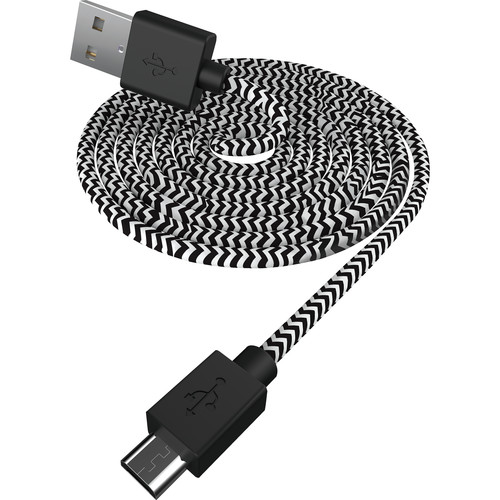 ChargeWorx Braided Micro-USB Charge and Sync Cable (3', Black)