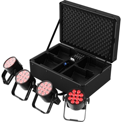 CHAUVET DJ Freedom Par Q12 Battery-Powered RGBA LED Fixture (4-Light Kit)