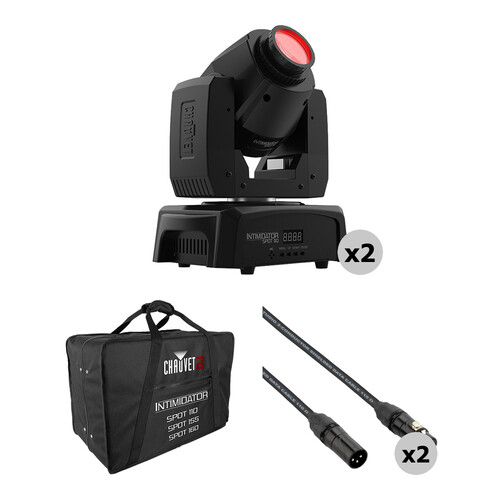 CHAUVET DJ Intimidator Spot 110 LED Moving-Head Light Fixture Kit with Case and Cables