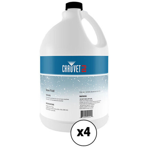 CHAUVET DJ SJU Snow Fluid (1 Gallon, 4-Pack)