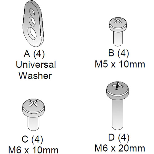 Chief FHB3029 Hardware Kit for Chief Mounts