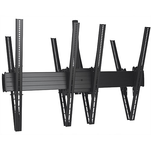 Chief FUSION LCB2X1UP Large Back to Back Ceiling Mountable 2 x 1 Menu Board Mount for 40 to 55" Displays (Black)