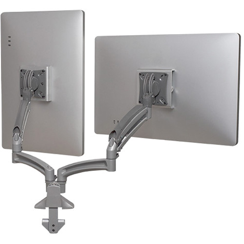 Chief Kontour K1D Dual Monitor Dynamic Desk Mount (Reduced Height, Silver)