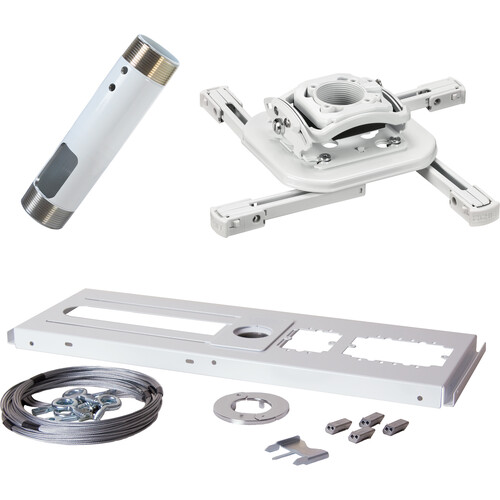 Chief Projector Ceiling Mount Kit with Universal Mount, 18" Fixed Extension Column and Speed-Connect Ceiling Kit