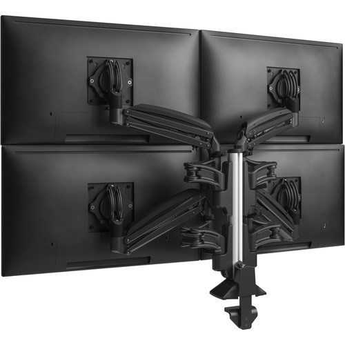 Chief KX Column Desk Mount Quad 2L Arms (Black)