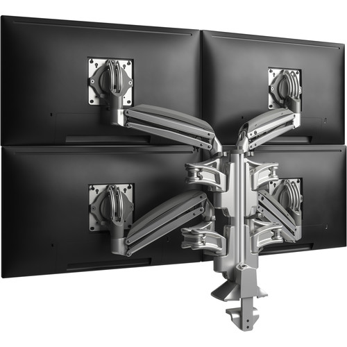 Chief KX Column Desk Mount Quad 2L Arms (Silver)