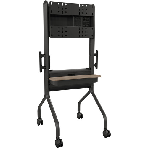 Chief Voyager Large Manual Height Adjustable AV Cart (Black)