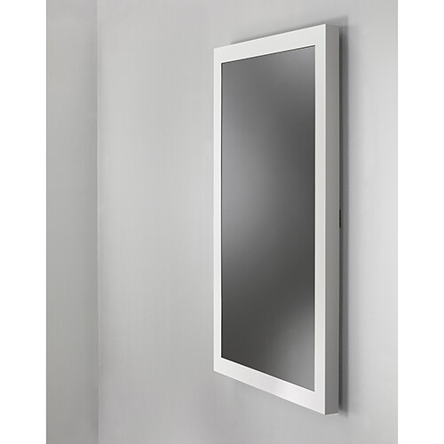 Chief 46" Portrait On-Wall Kiosk W/Glass- White