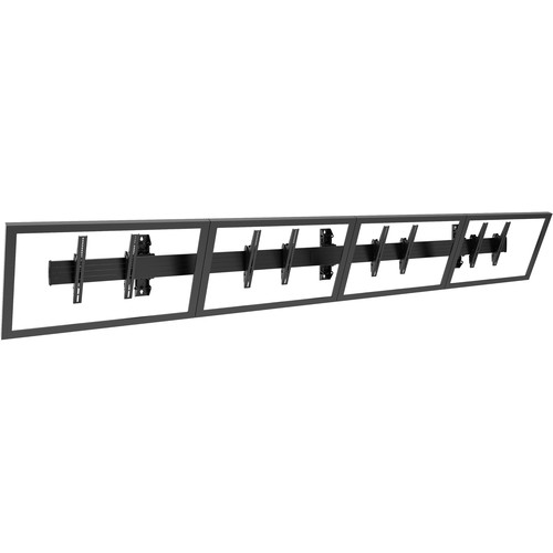 Chief Fusion Large 4 x 1 Menu Board Wall Mount for 40-55" Screens
