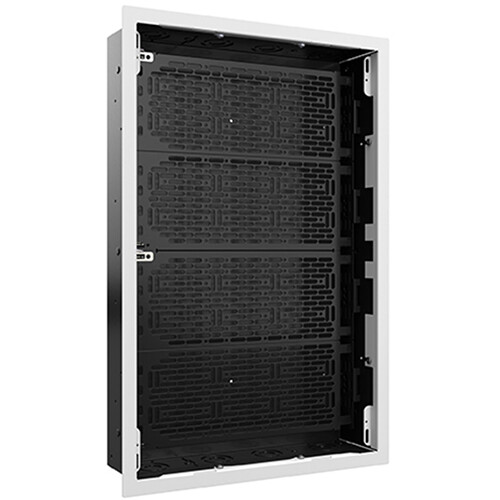 Chief In-Wall Storage Box with Flange & Lever Lock Plates (Extra-Large, White)