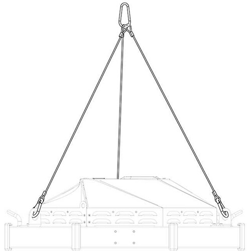 CHROMA-Q 3-Way Bridle for Space Force Octo LED Light
