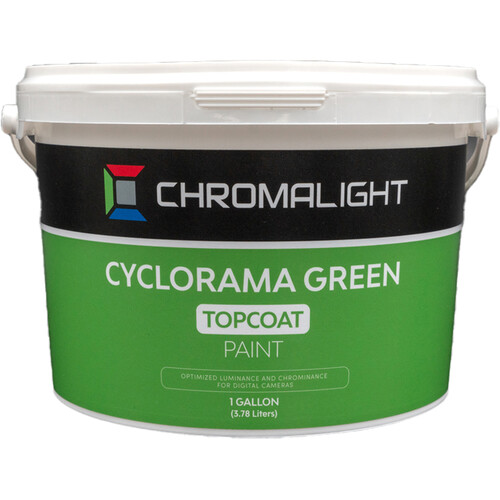 ChromaLight Cyclorama Green Topcoat Chroma-Key Paint (1 Gallon)