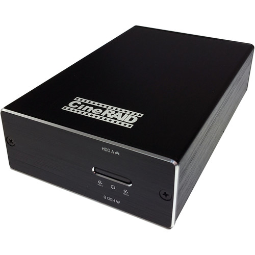 CineRAID CR-H218 960GB 2-Bay USB 3.1 Gen 2 Type-C Raid Array (2 x 480GB SSD)