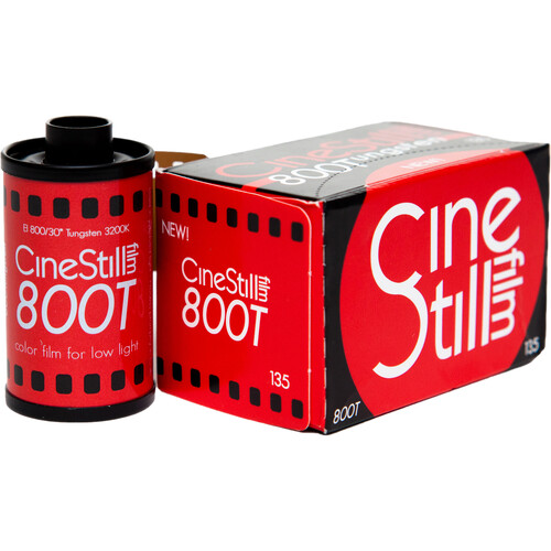 CineStill Film 800Tungsten C-41 Color Negative Film (35mm Roll Film, 36 Exposures)