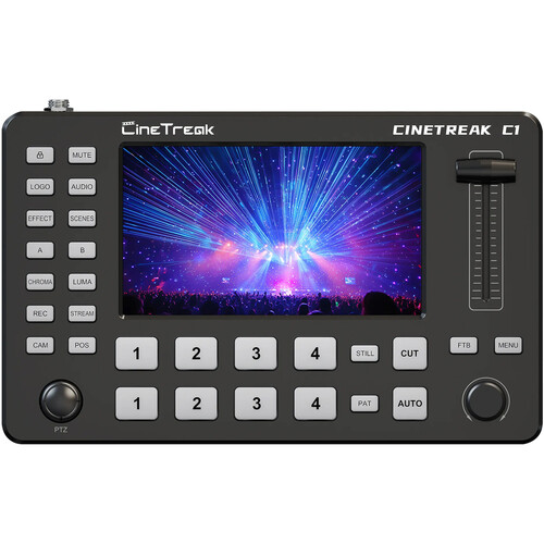 CineTreak CineLive CL-C1 Compact 4-Channel HDMI Streaming Video Switcher with 5" Display