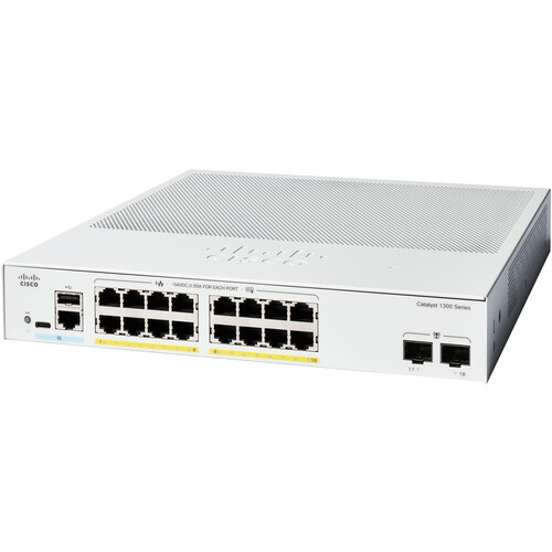 Cisco Catalyst C1300-16FP-2G 16-Port Gigabit PoE+ C1300-16FP-2G