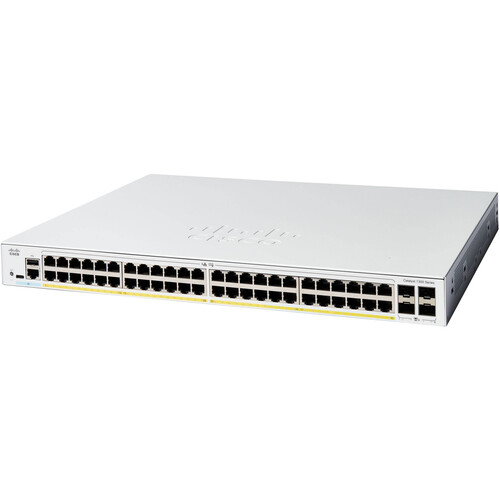 Cisco Catalyst C1300-48P-4X 48-Port Gigabit PoE+ Compliant Managed Network Switch (375W)