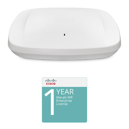 Cisco MR57 802.11ax 4 x 4:4 MU-MIMO Dual-Band Access Point Kit with 1-Year Enterprise License and Support