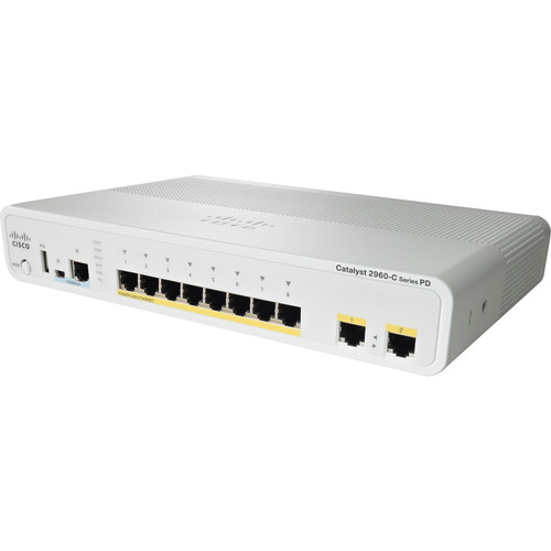 Cisco Catalyst 2960-C Series LL スイッチ8ポート Cisco Catalyst 2960-C Series 8-Port Gigabit WS-C2960C-8TC-L B&H